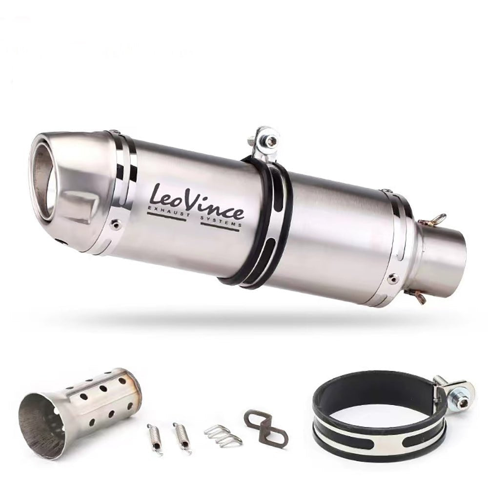 51mm Universal Motorcycle Exhaust Muffler – High - Performance Stainless Steel Pipe with DB Killer - GearUp Garage